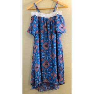 Mackenzie Emily West Girls Off The Shoulder Dress Necklace - Girl Size 16